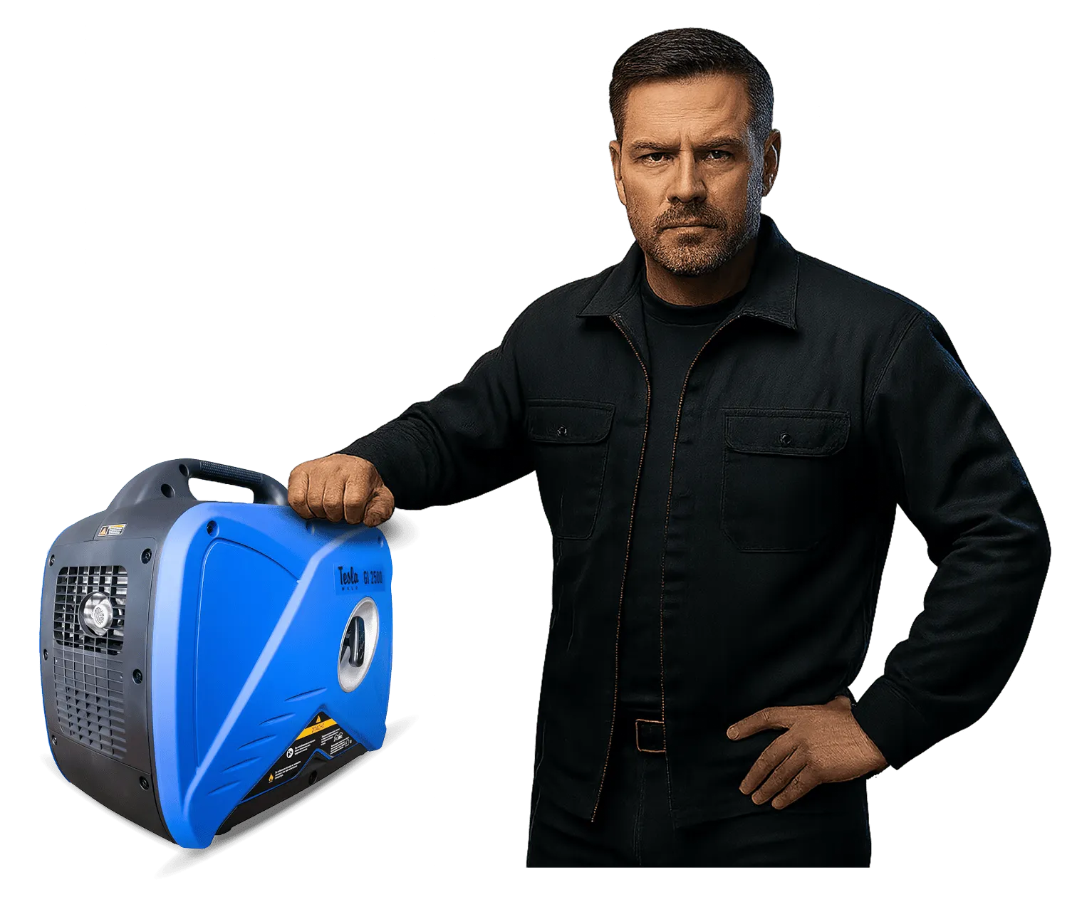 Чоловік з генератором