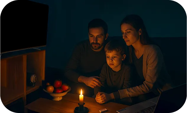 Сімʼя у темряві