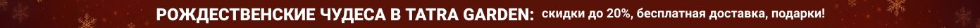 Різдвяні дива в Tatra Garden: знижки до 20%, безкоштовна доставка, подарунки!
